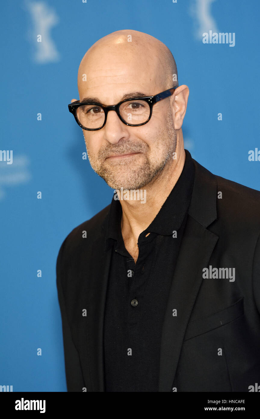 Berlin, Deutschland. 11. Februar 2017. Stanley Tucci während der "Letzten Portrait" Photocall auf der 67. Berlin International Film Festival/Berlinale 2017 am 11. Februar 2017 in Berlin, Deutschland.  Bildnachweis: Dpa/Alamy Live-Nachrichten Stockfoto