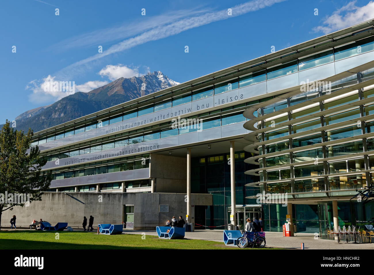 Universität Innsbruck, Inntal, Tirol, Österreich Stockfoto