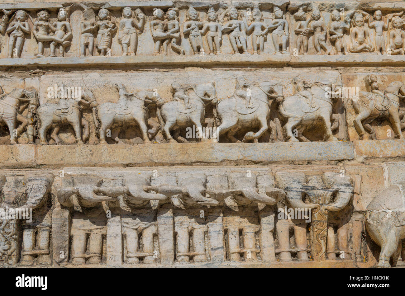 plastischen Relief mit dem Bild von Lebewesen Stockfoto