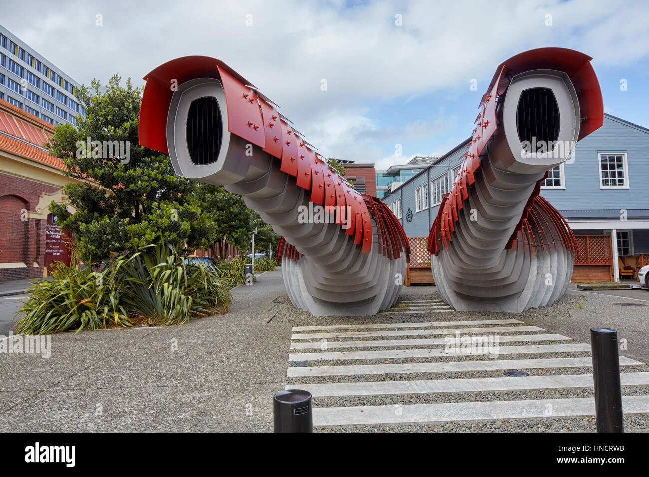 Hummer-Loos, öffentliche Toiletten, Queens Wharf, Wellington, Neuseeland Stockfoto