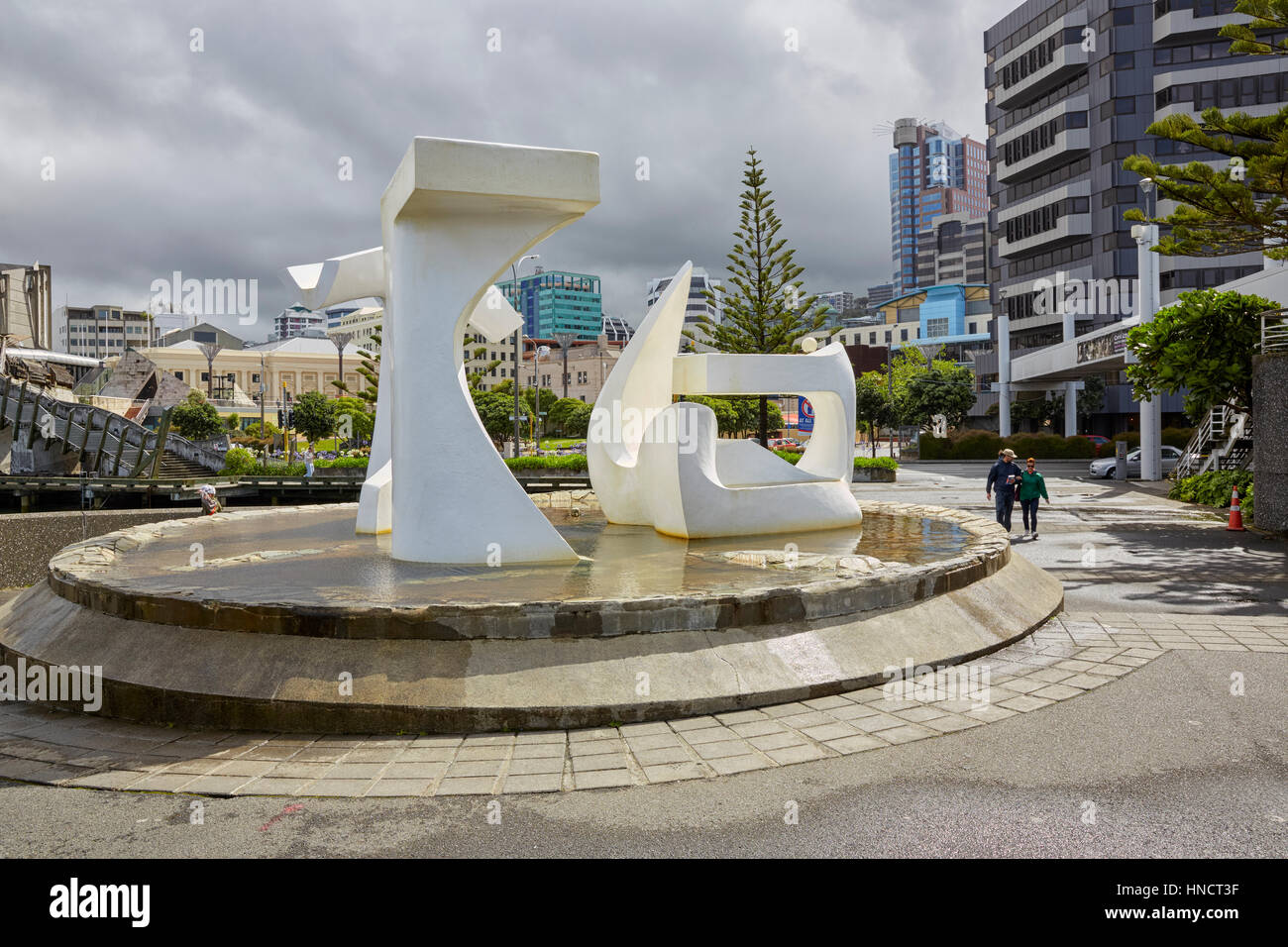 Albatros Skulptur von Tanya Ashken, Frank Kitts Park, Wellington, Neuseeland Stockfoto