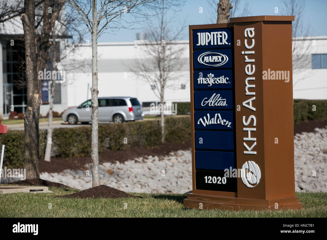 Ein Logo Zeichen außerhalb einer Einrichtung von KHS Amerika in Mount Juliet, Tennessee am 4. Februar 2017 besetzt. Stockfoto