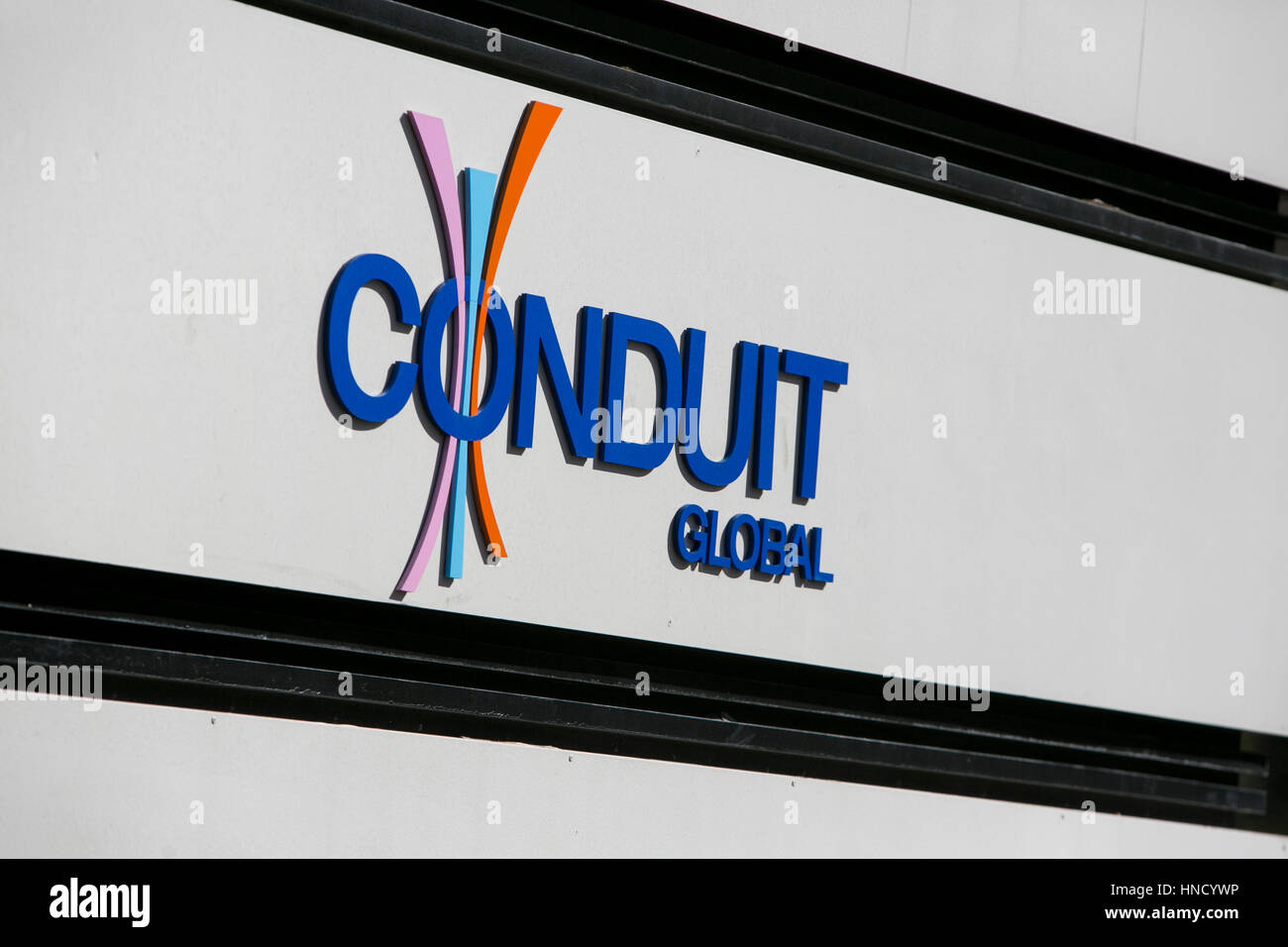 Ein Logo Zeichen außerhalb einer Einrichtung von globalen Conduit in Cordova, Tennessee am 5. Februar 2017 besetzt. Stockfoto