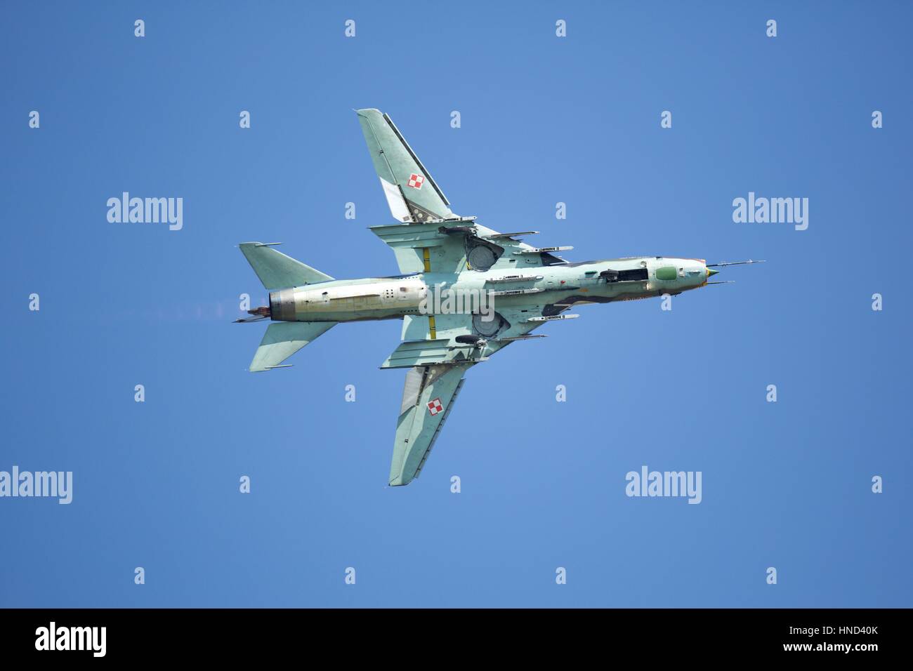 Polnische Luftwaffe Suchoi SU-22 Stockfoto