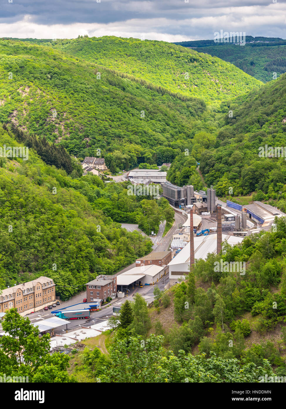 Braubach, Deutschland - 23. Mai 2016: BSB Recycling GmbH (BSB), Braubach, Deutschland gehört zu den traditionellen sekundäre Blei Aluminiumhütten in Deutschland und ist als Stockfoto