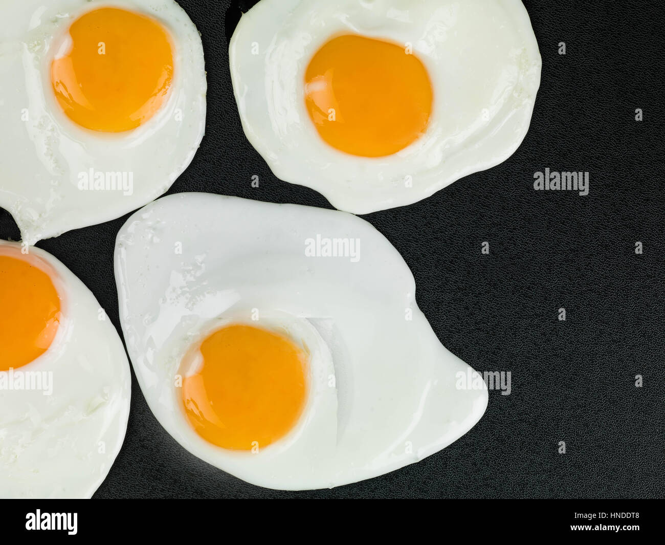 Frühstück essen gebratene Eier Stockfoto