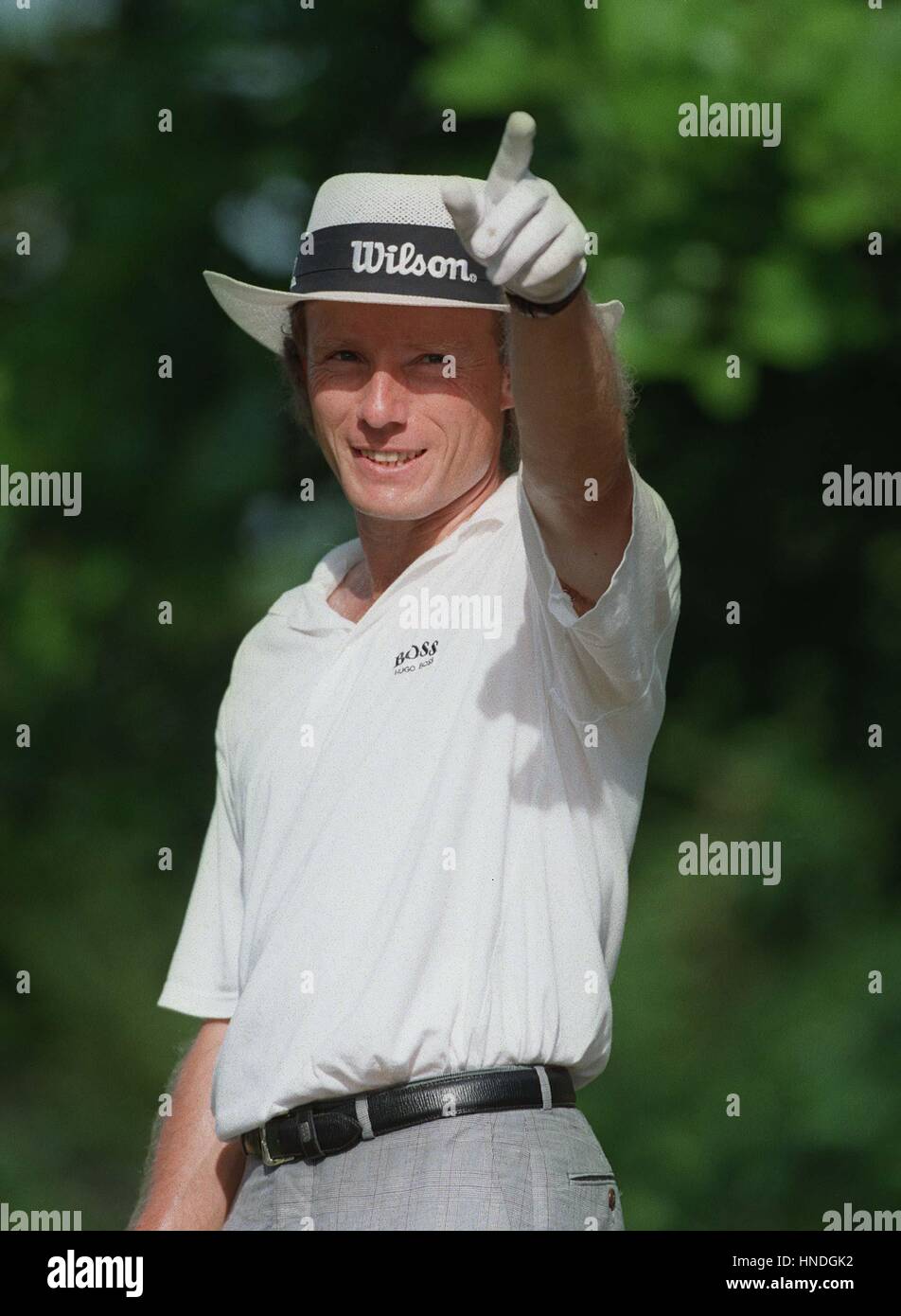 BERNHARD LANGER Deutschland 9. Januar 1996 Stockfoto