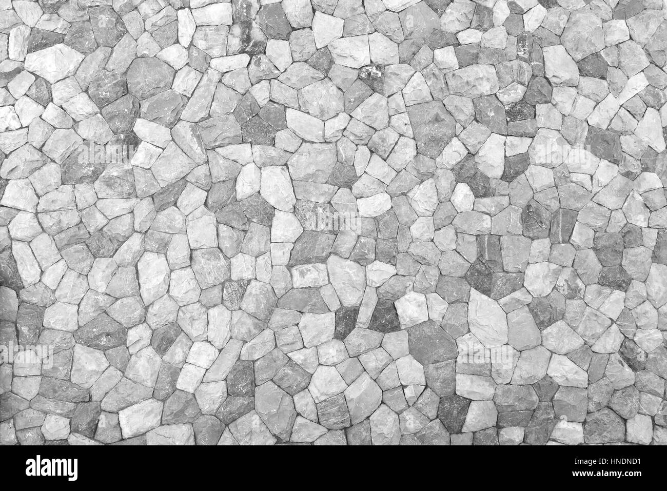 weißer Granit Steinwand Stockfoto