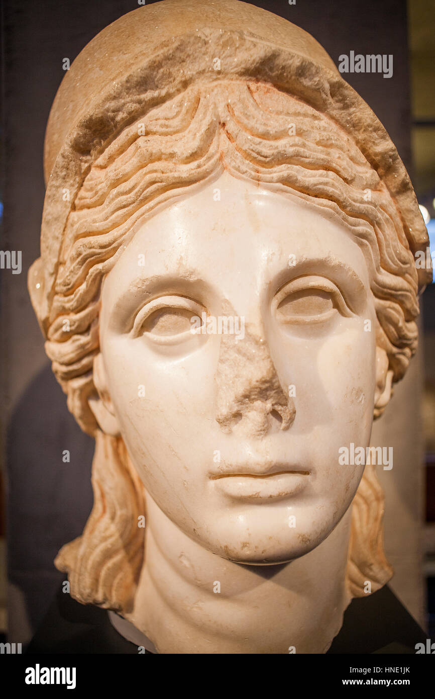 Athena, die römische Minerva im Israel Museum, Jerusalem, Israel Stockfoto