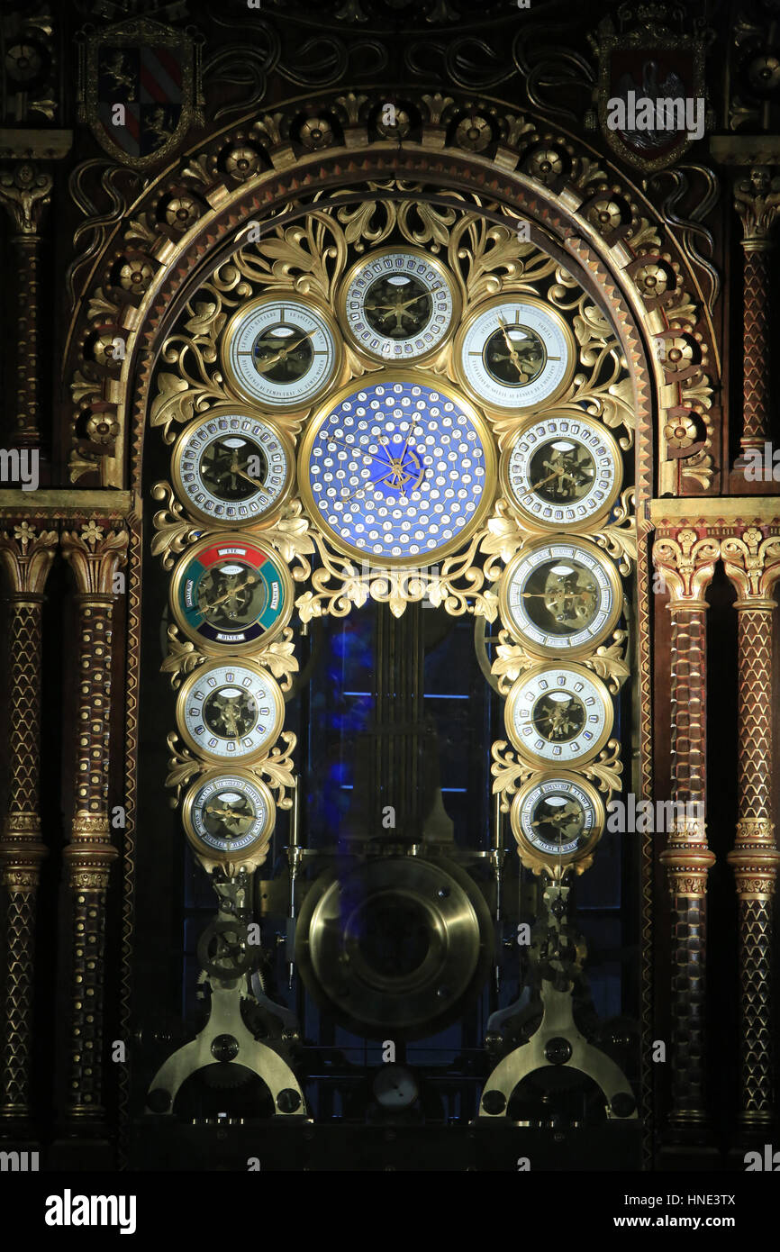 Horloge Astronomique de Mr Vérité. 1866. Cathédrale Saint-Pierre de Beauvais. Stockfoto