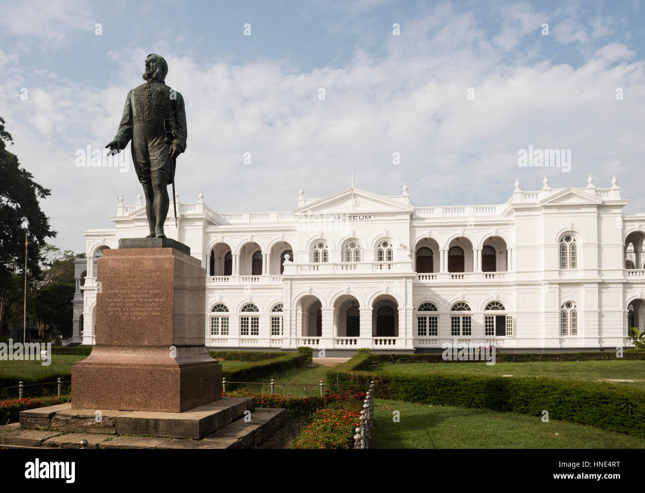 Das Nationalmuseum befindet sich in einem klassizistischen Gebäude aus dem Jahr 1877, Colombo, Sri Lanka Stockfoto