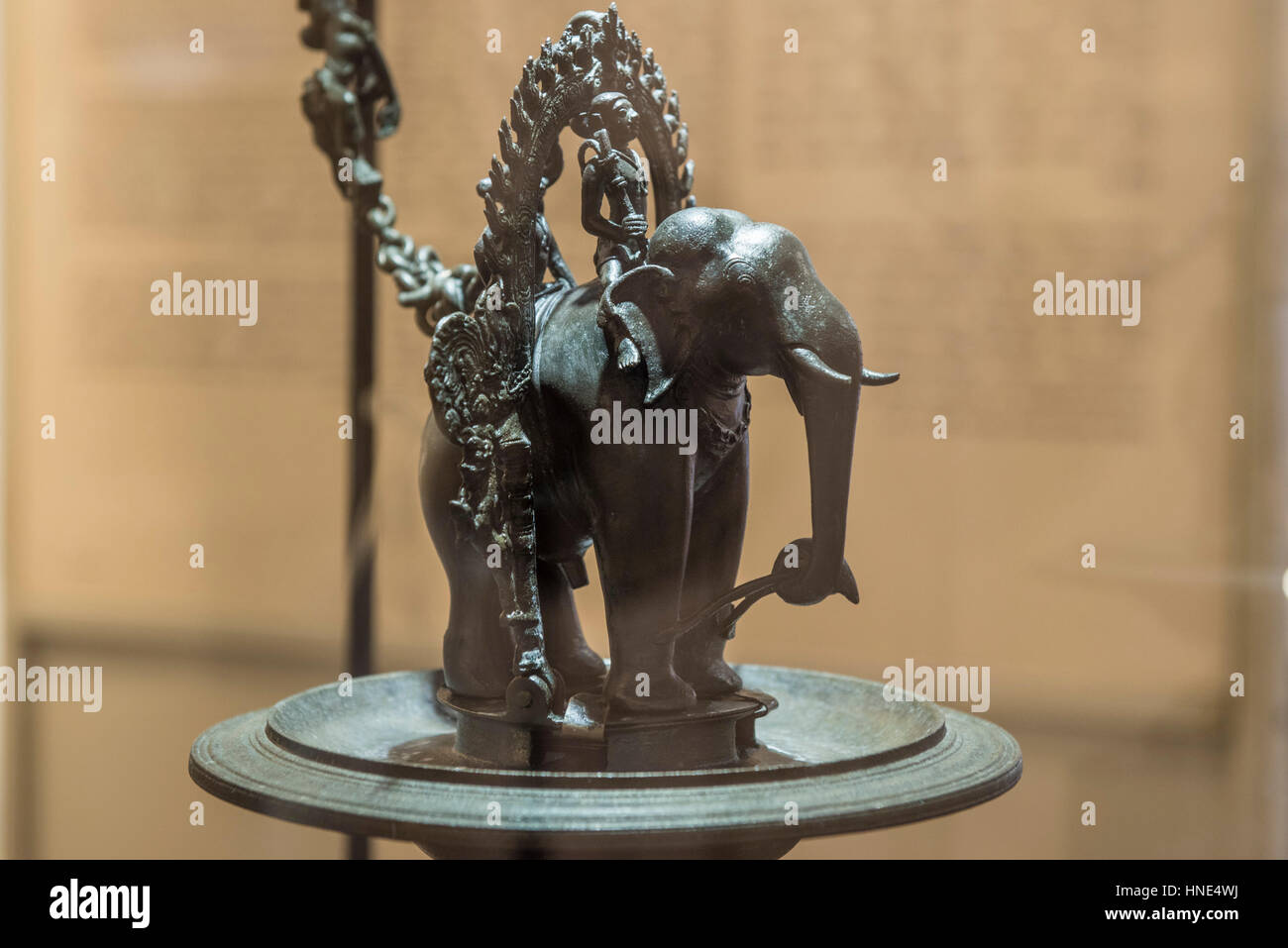 Bronze-Statue, im National Museum in Colombo, Sri Lanka Stockfoto