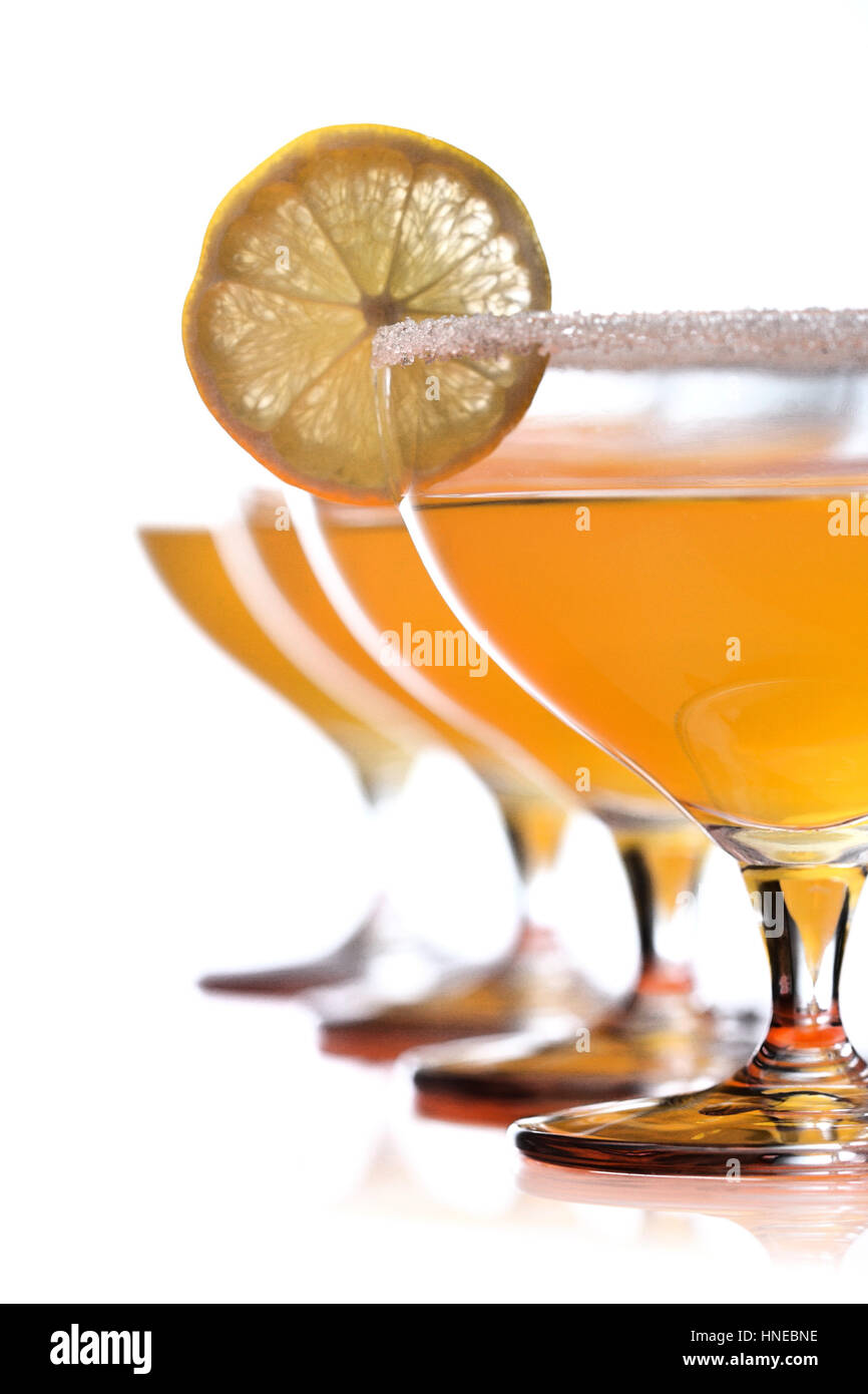 Studioaufnahme von Margarita trinken Stockfoto