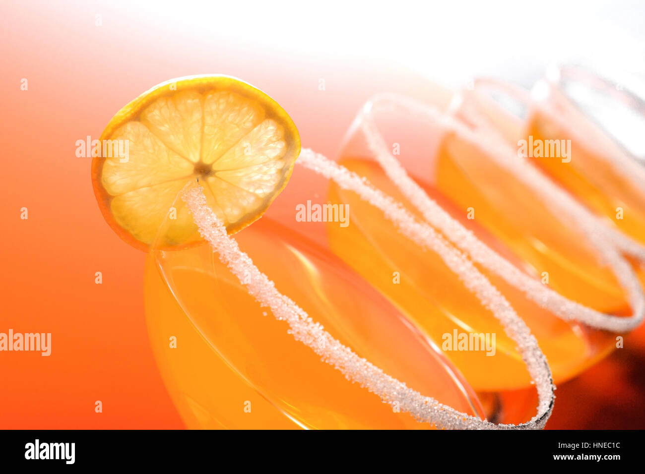 Nahaufnahme von Drink-Studioaufnahme Stockfoto