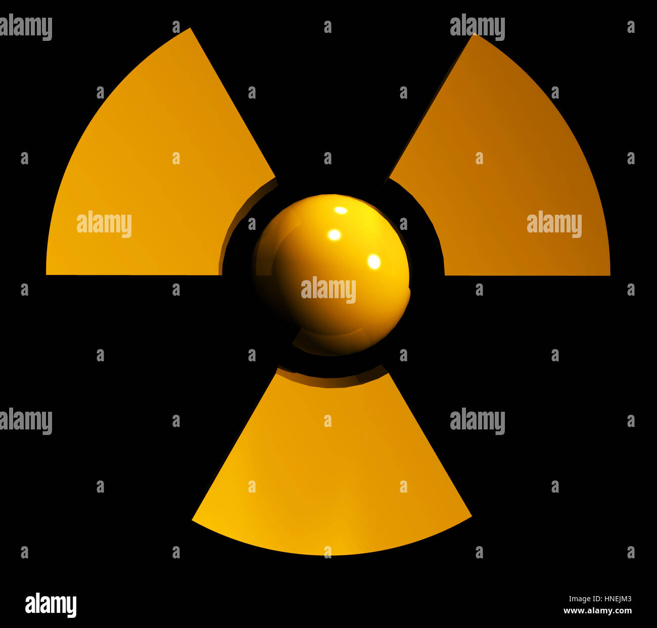 Zeichen der Strahlung Stockfoto