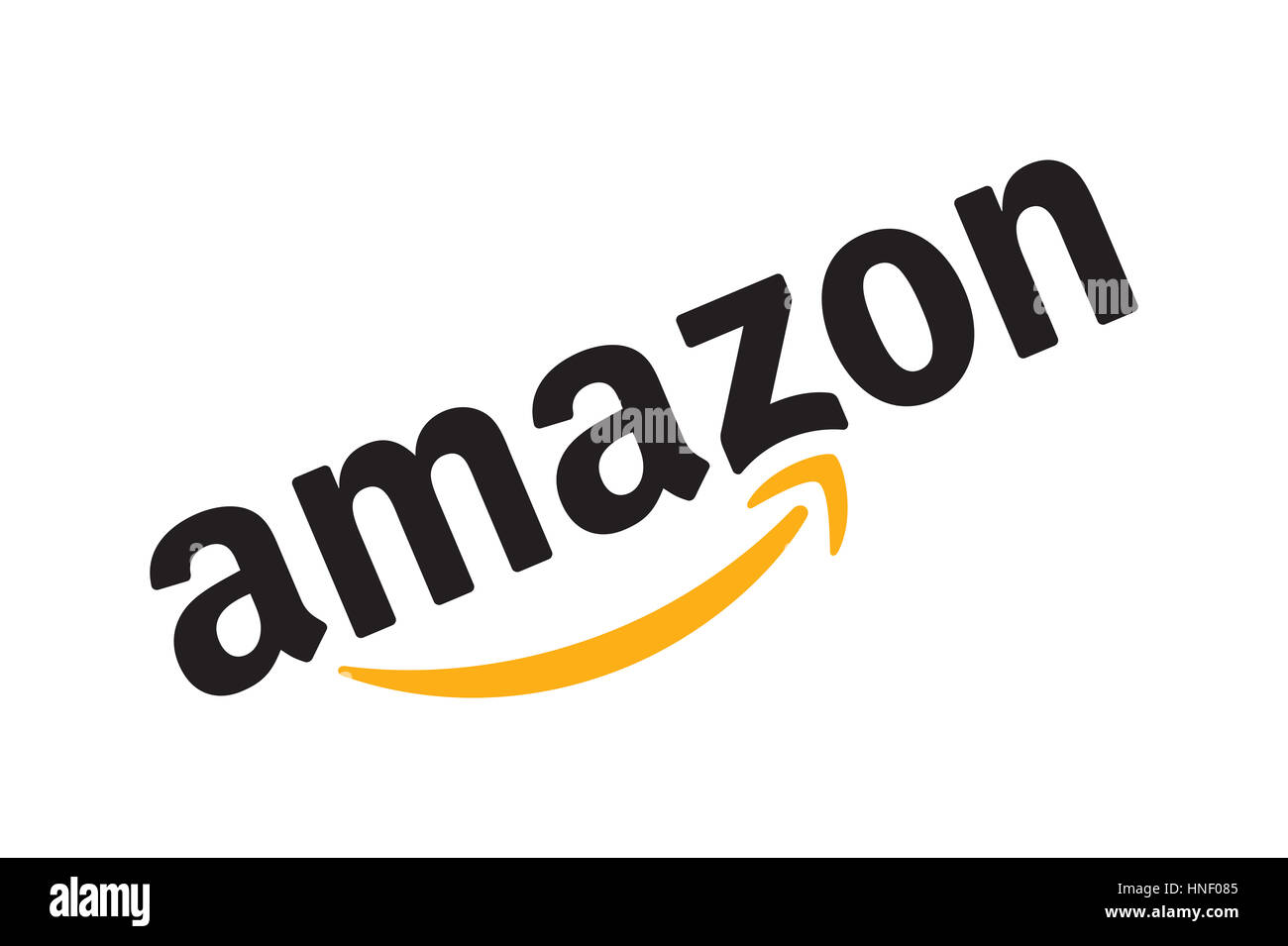 Amazon-Logo, Online-Handel, corporate Identity, Logo, Ausschnitt Stockfoto