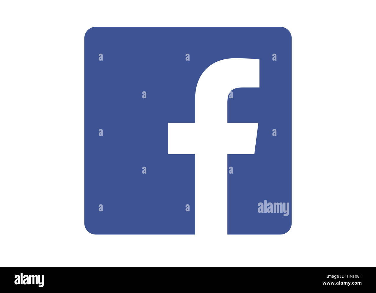 Facebook-Logo, Social Networking, Corporate Identity, Logo, Ausschnitt Stockfoto