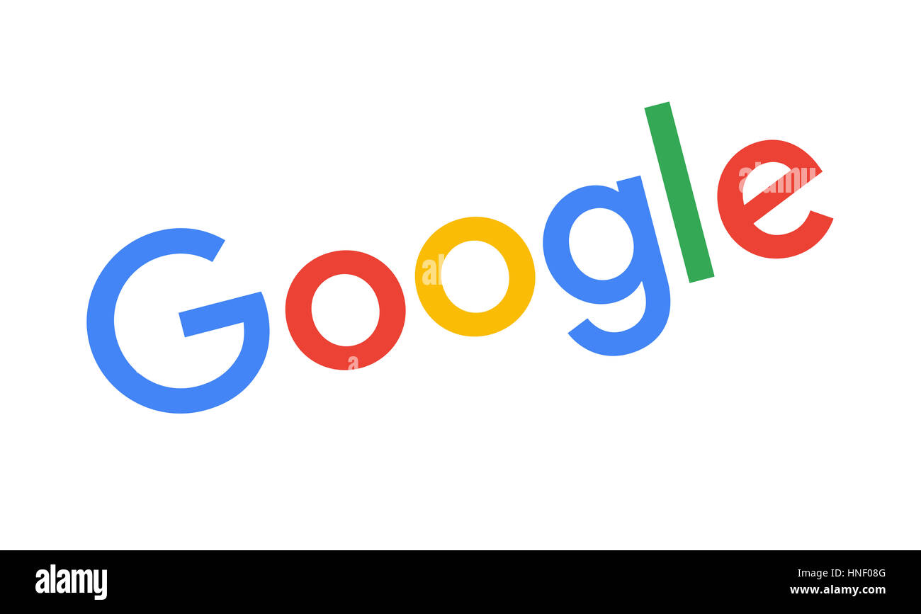 Google-Logo, Suchmaschine, corporate Identity, Logo, Ausschnitt Stockfoto