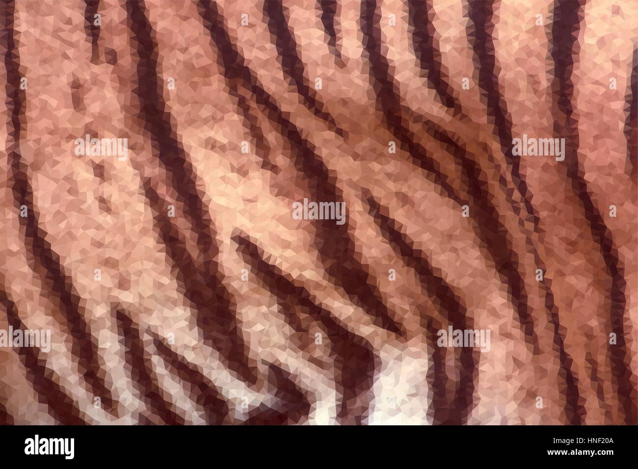 Abstrakte low-Poly Tier Leoparden-Fell-Muster. Natur-Vektor-Hintergrund oder Muster. Stock Vektor
