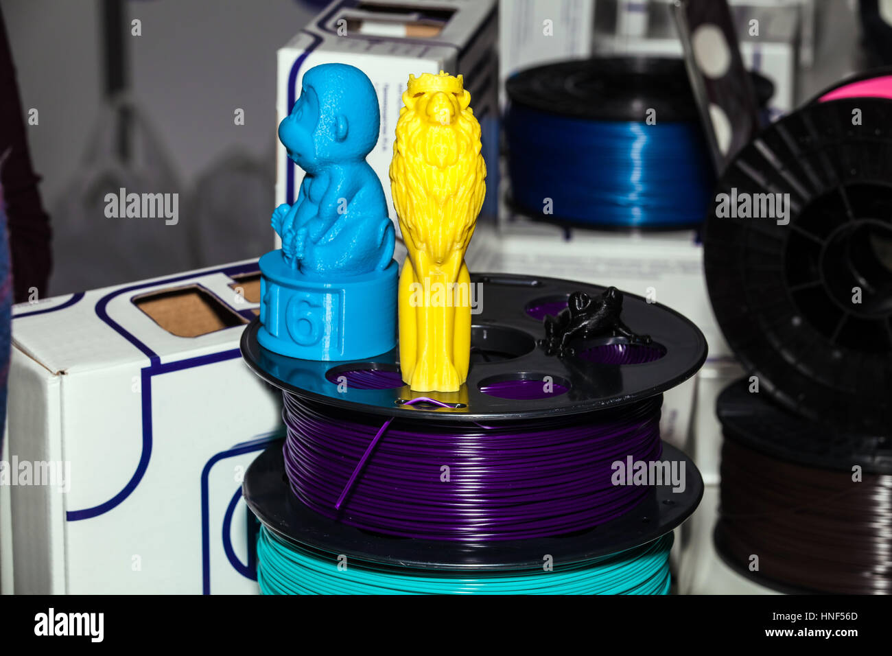 ABS-Draht-Kunststoff für 3D-Drucker Stockfoto