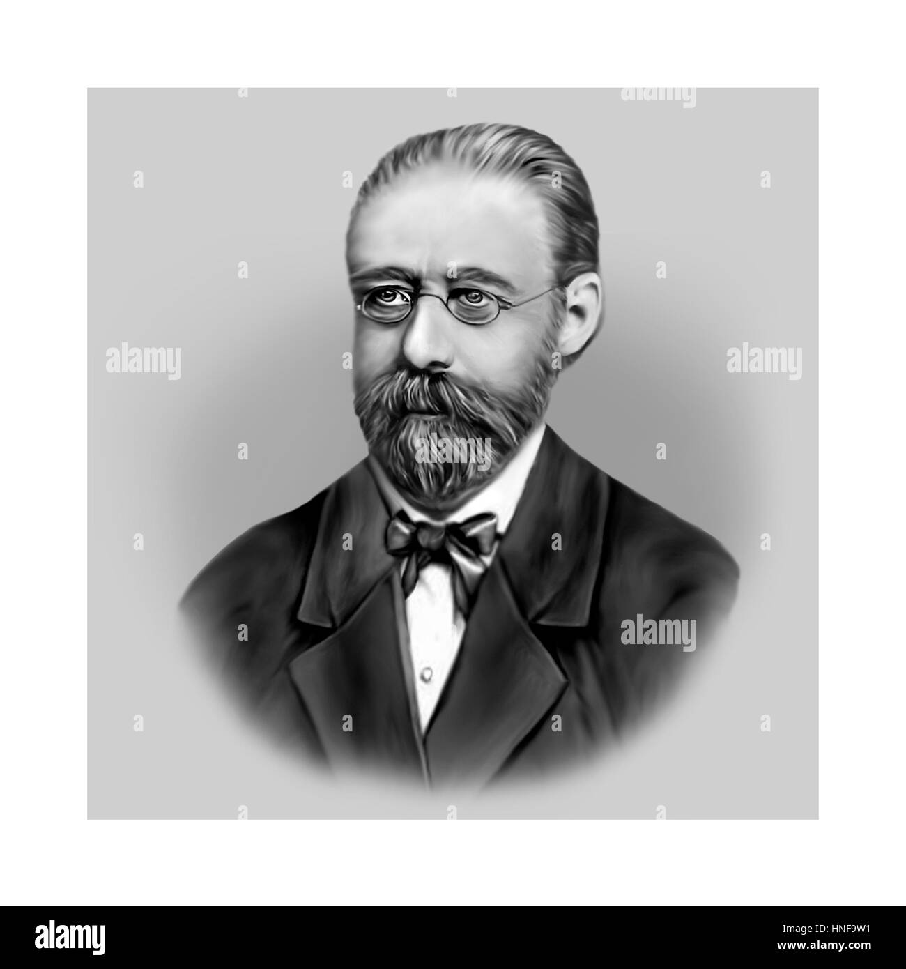 Bedrich Smetana, 1824-1884, tschechischer Komponist, Portrait, Illustration Stockfoto