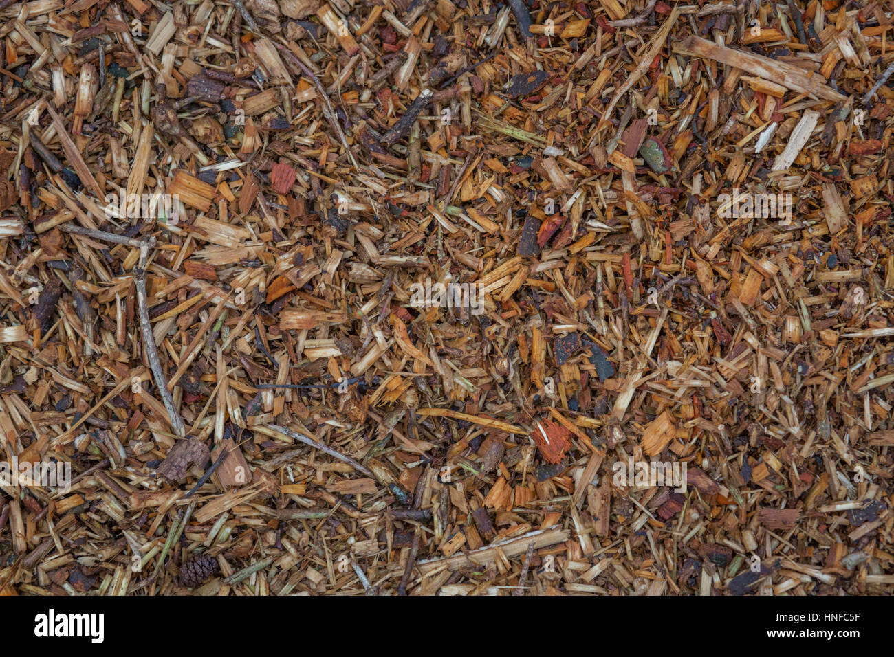 Hackschnitzel Stockfoto