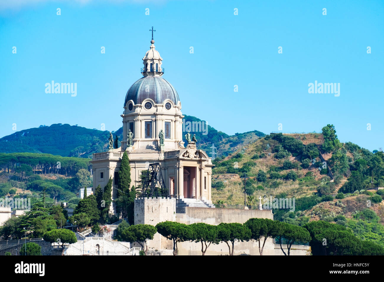 die Kirche Christi, der König von Montalto, in Messina auf Sizilien Stockfoto