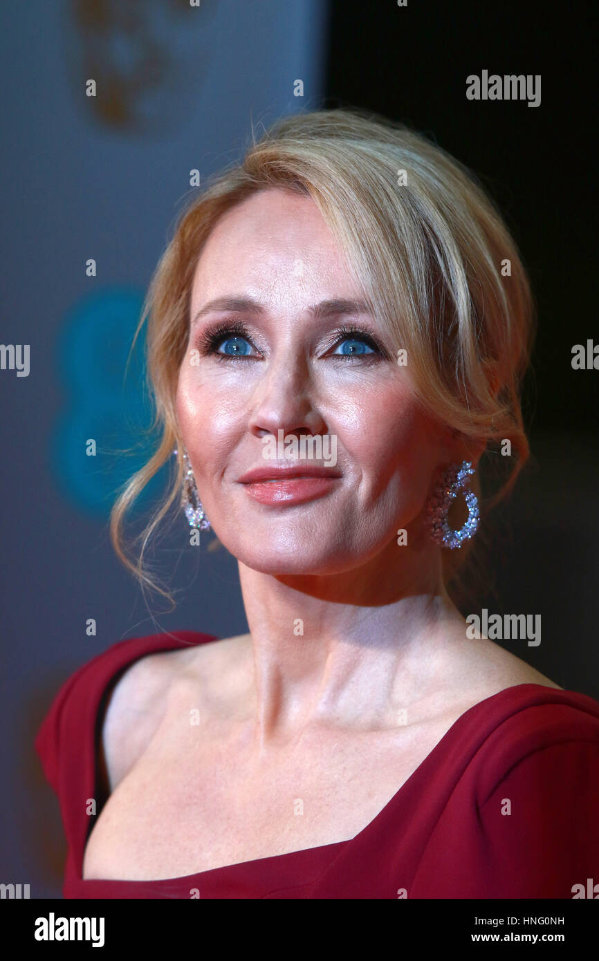 London, UK. 12. Februar 2017. JK Rowling in den 70ern British Academy Film Awards. Die EE BAFTA 2017 fand in der Royal Albert Hall in London statt. Bildnachweis: Paul Marriott/Alamy Live-Nachrichten Stockfoto