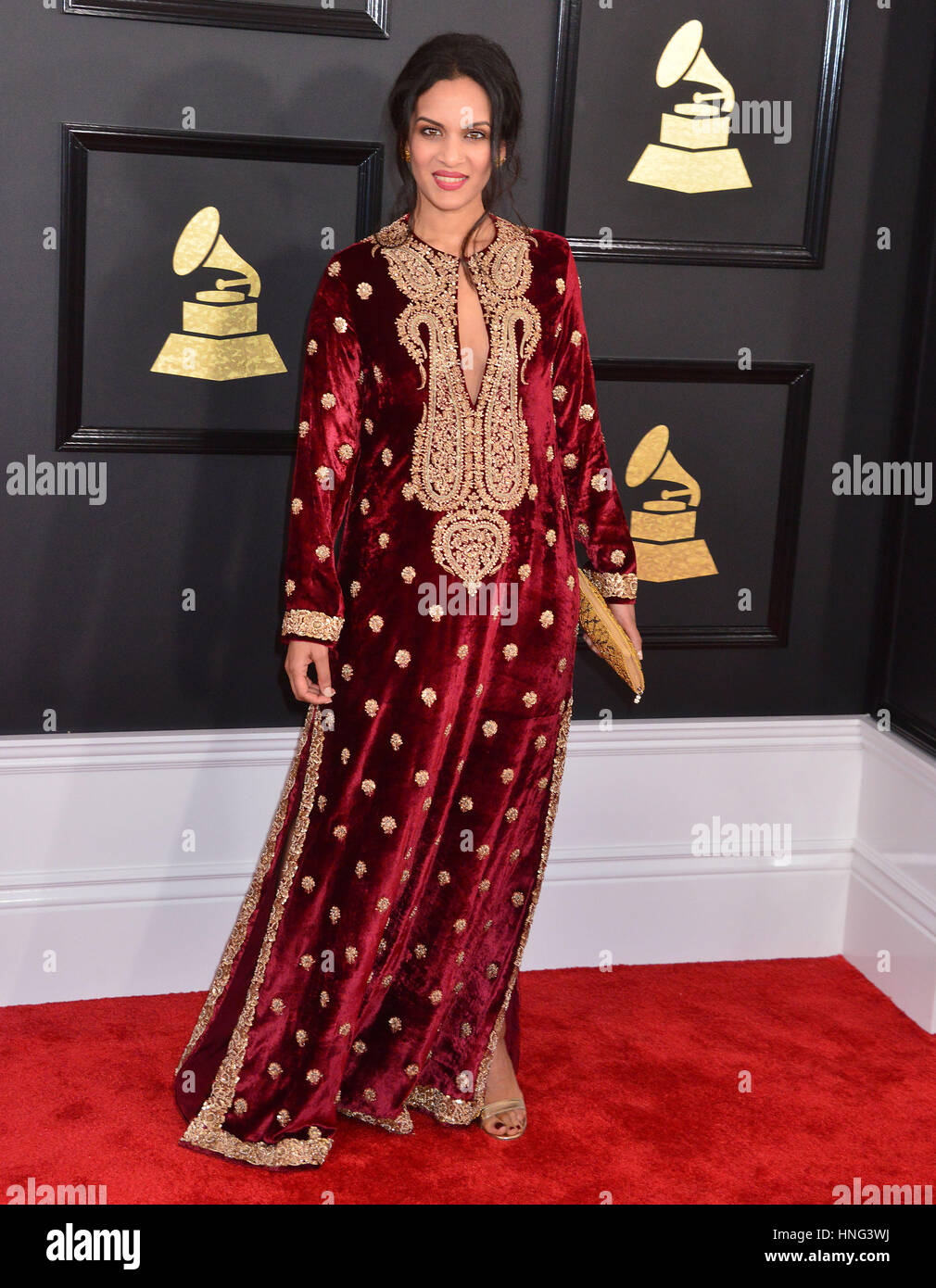 Anoushka Shankar 002 der 59. Annual Grammy Awards 2017 im Staples Center in Los Angeles angekommen. 12. Februar 2017. Stockfoto