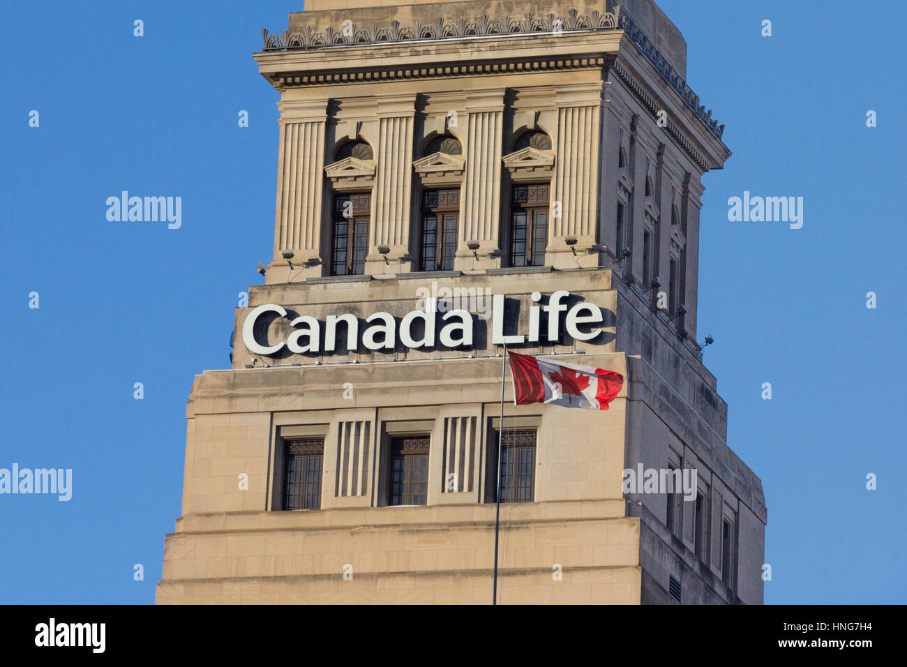TORONTO, Kanada - 20. Dezember 2016: Hauptsitz der Canada Life insurance company Stockfoto