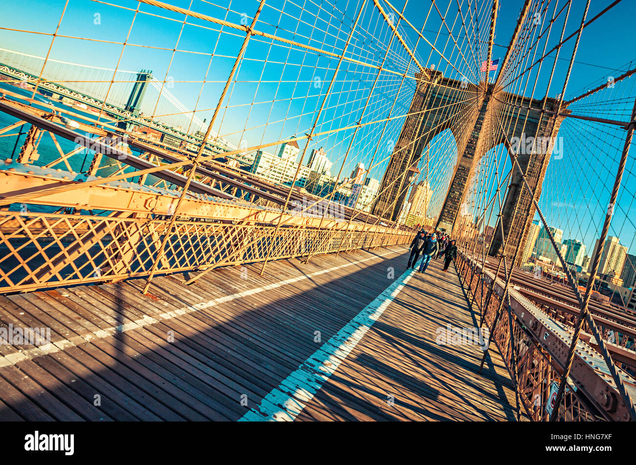 Brooklyn Bridge, New York Stockfoto