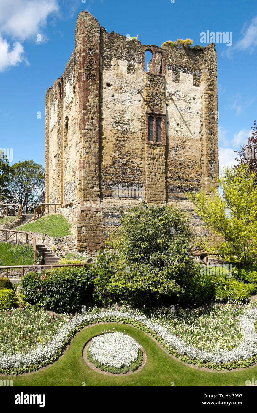 Der Schlosspark und der Great Tower, Guildford, Surrey, UK Stockfoto