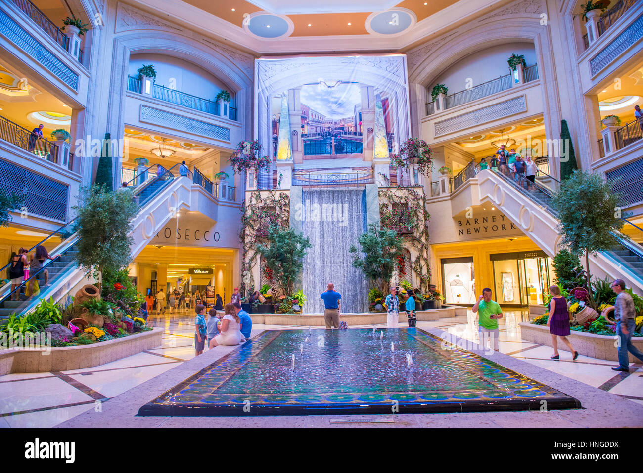 Die venezianische Hotel & Casino in Las Vegas. Mit mehr als 4000 Suiten ist es eines der berühmtesten Hotels der Welt. Stockfoto