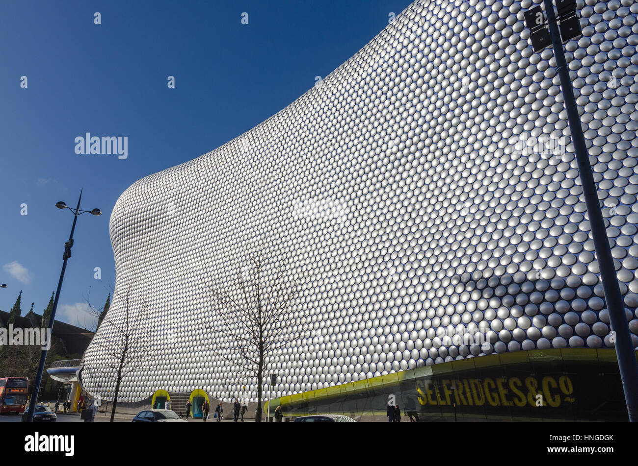 Die futuristische Selfridges Gebäude in Bullring Shopping Centre in Birmingham Stockfoto