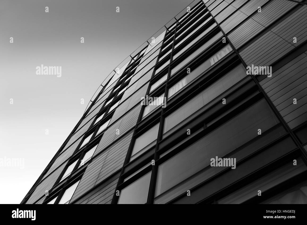 Schwarz / weiß detaillierte Architektur Stockfoto
