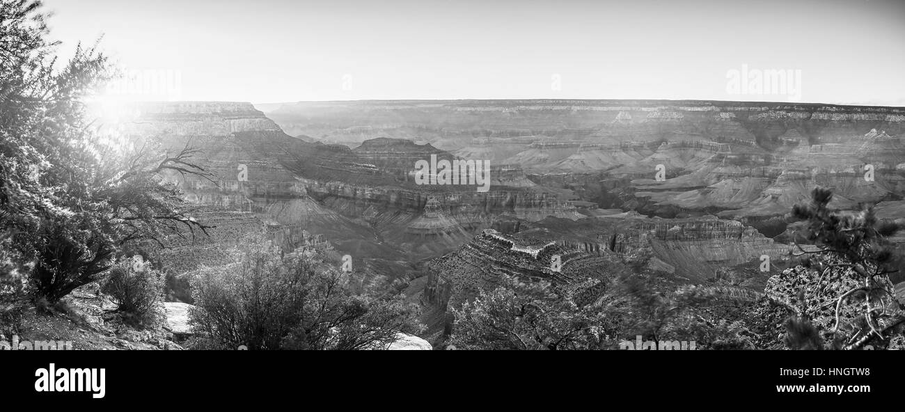 Grand Canyon am sonnigen Tag, Arizona, Usa. Stockfoto