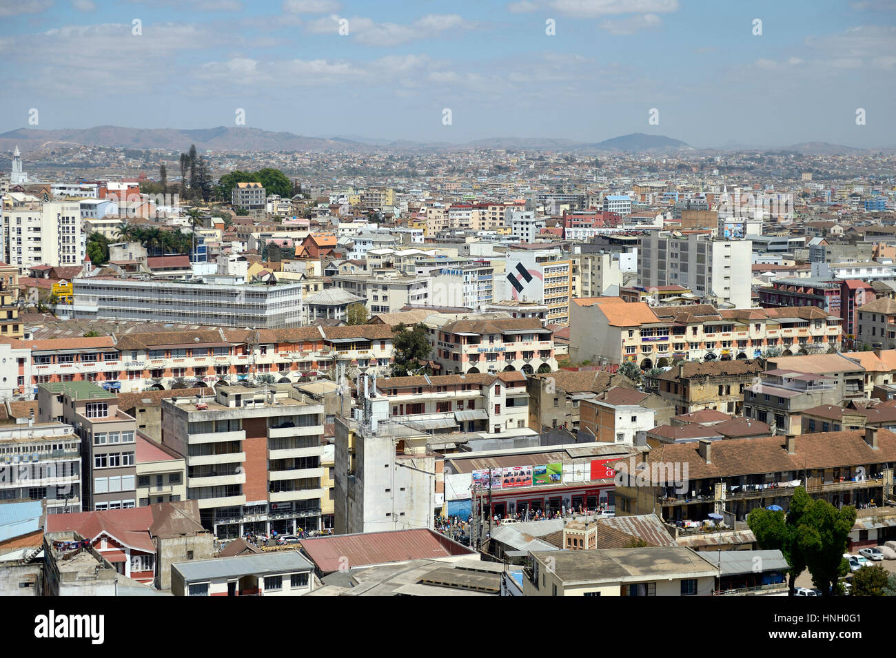 Blick auf Antananarivo, Madagaskar Stockfoto