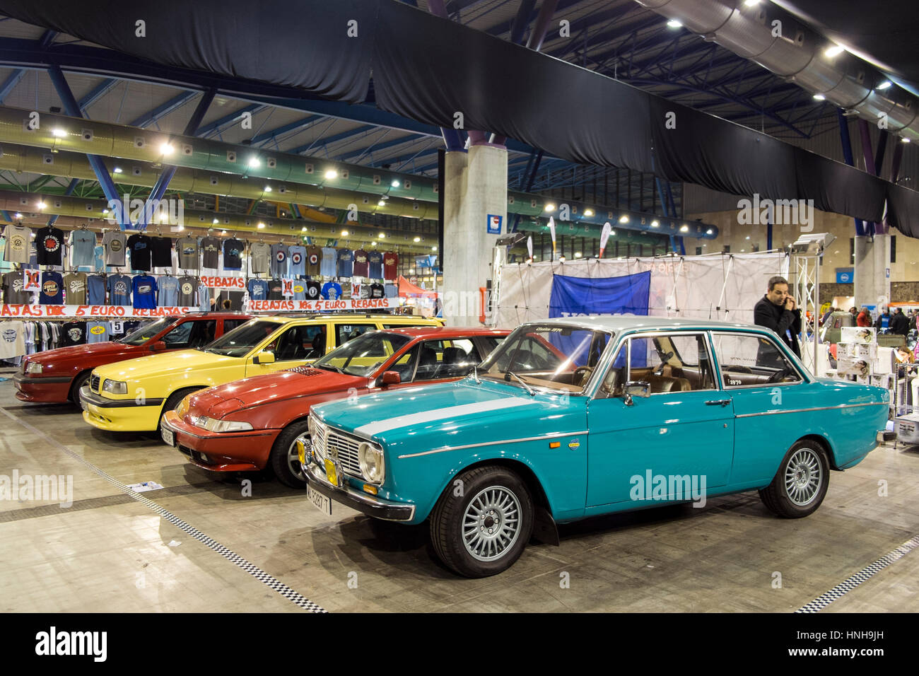 Volvo Cars auf Retro-Málaga-2017 Stockfoto