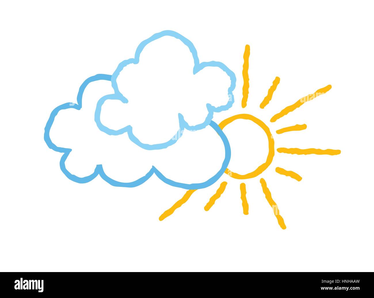 Lustige Bilder zum Wetter: Zeichnen lernen mit Sonnenschein, Regen und Wolken