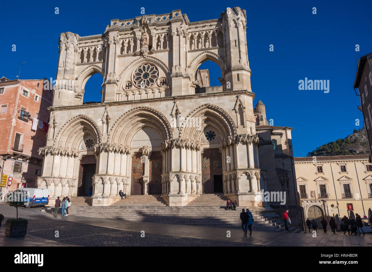 Kathedrale von Cuenca, Kastilien-La Mancha, Spanien. Stockfoto