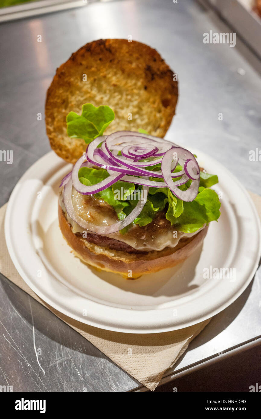 Hamburger. Imbisswagen Eureka Street Food Stockfoto