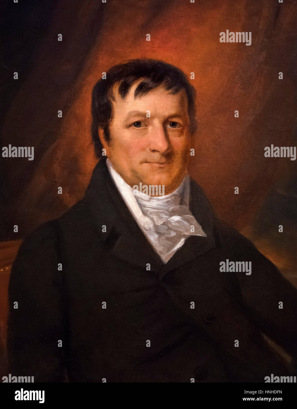 Astor (1763-1848), der deutschen geborene Geschäftsmann, der der erste Multi-Millionär in Amerika war. Portrait von John Wesley Jarvis, Öl auf Leinwand, c.1825. Stockfoto