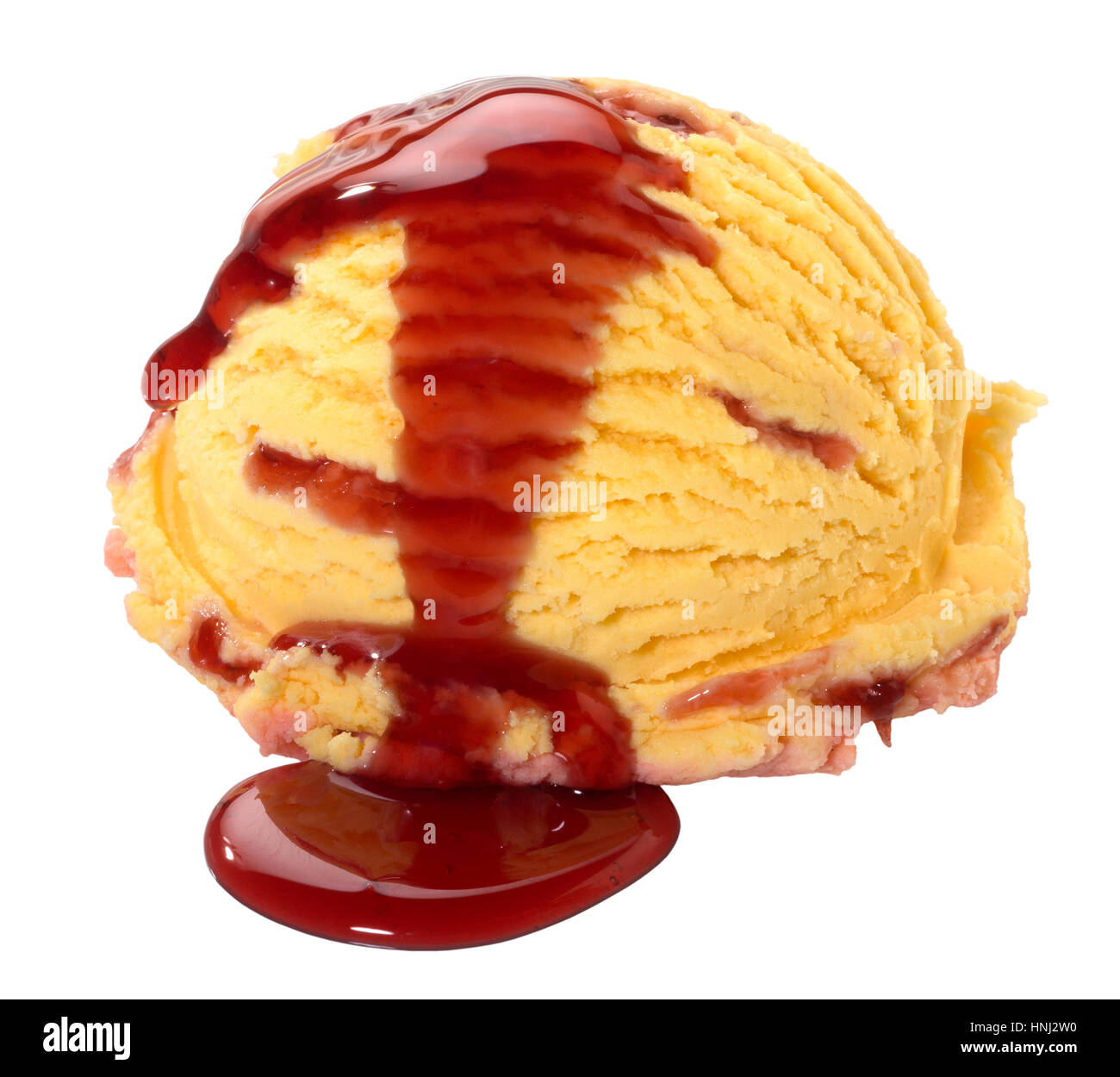 Eis Sundae(+clipping path) Stockfoto