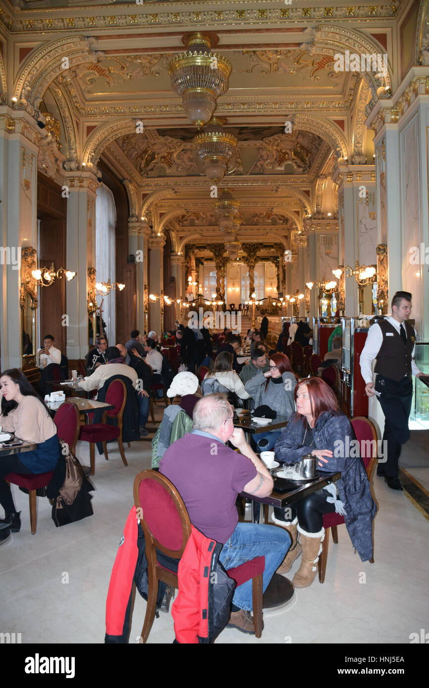 New York Cafe, Budapest, Ungarn Stockfoto
