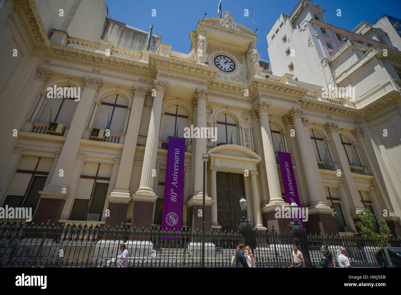BUENOS AIRES, ARGENTINIEN - Dec 16, 2015: Sitz der Zentralbank von Argentinien Stockfoto