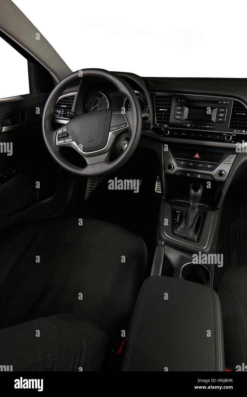 Auto Armaturenbrett moderne Automobil Steuern beleuchtete Panel  Geschwindigkeitsanzeige Stockfotografie - Alamy