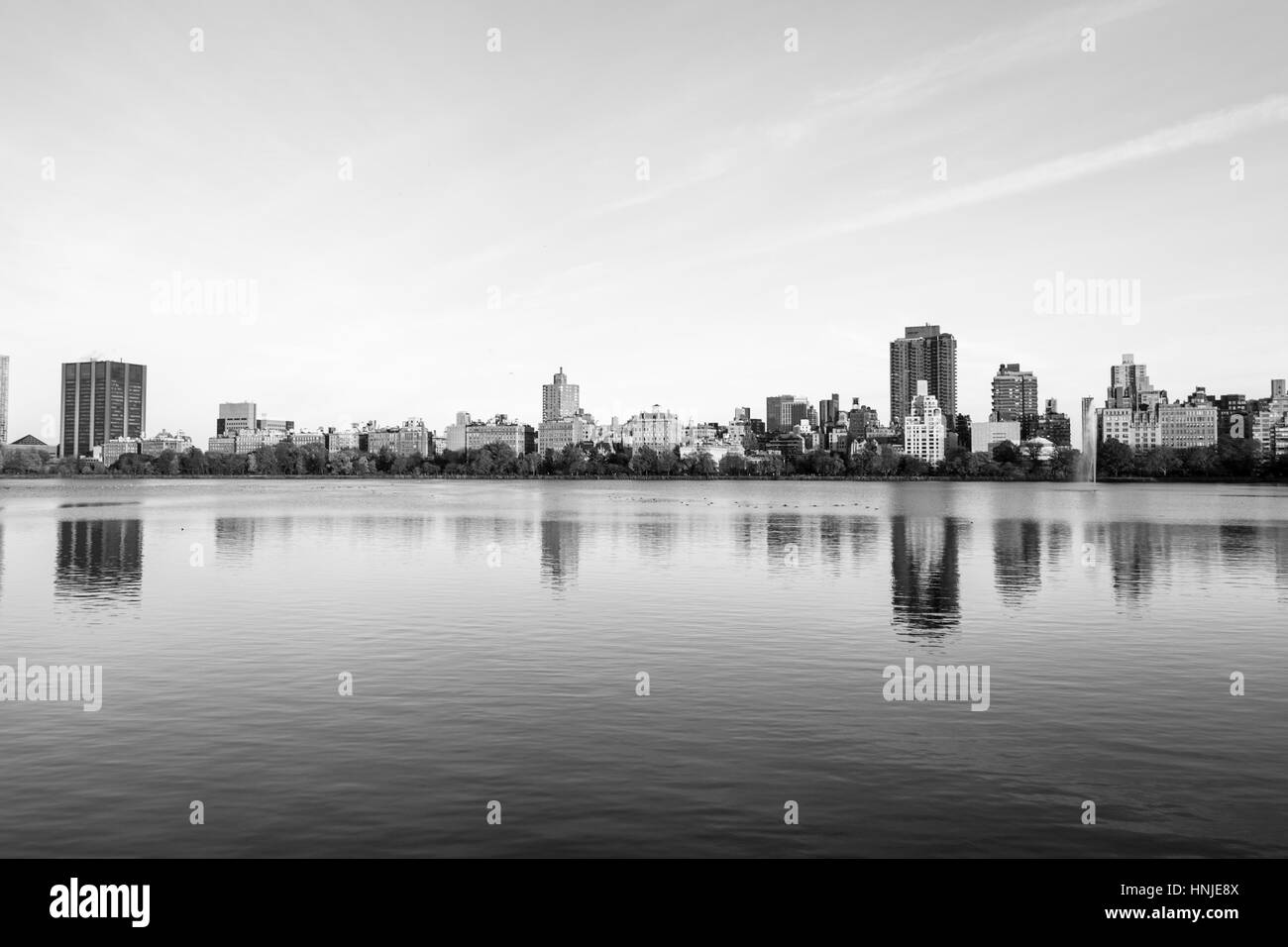 Von Jacqueline Kennedy Onassis Reservoir sind einige der bekanntesten Ansichten von New York City Stockfoto