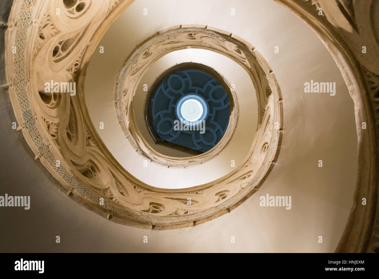 Die gotische Kathedrale von Royal Saint Mary in Pamplona stammt aus dem 15. Jahrhundert Stockfoto