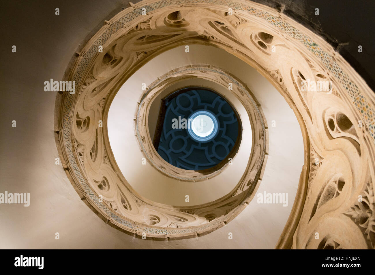 Die gotische Kathedrale von Royal Saint Mary in Pamplona stammt aus dem 15. Jahrhundert Stockfoto