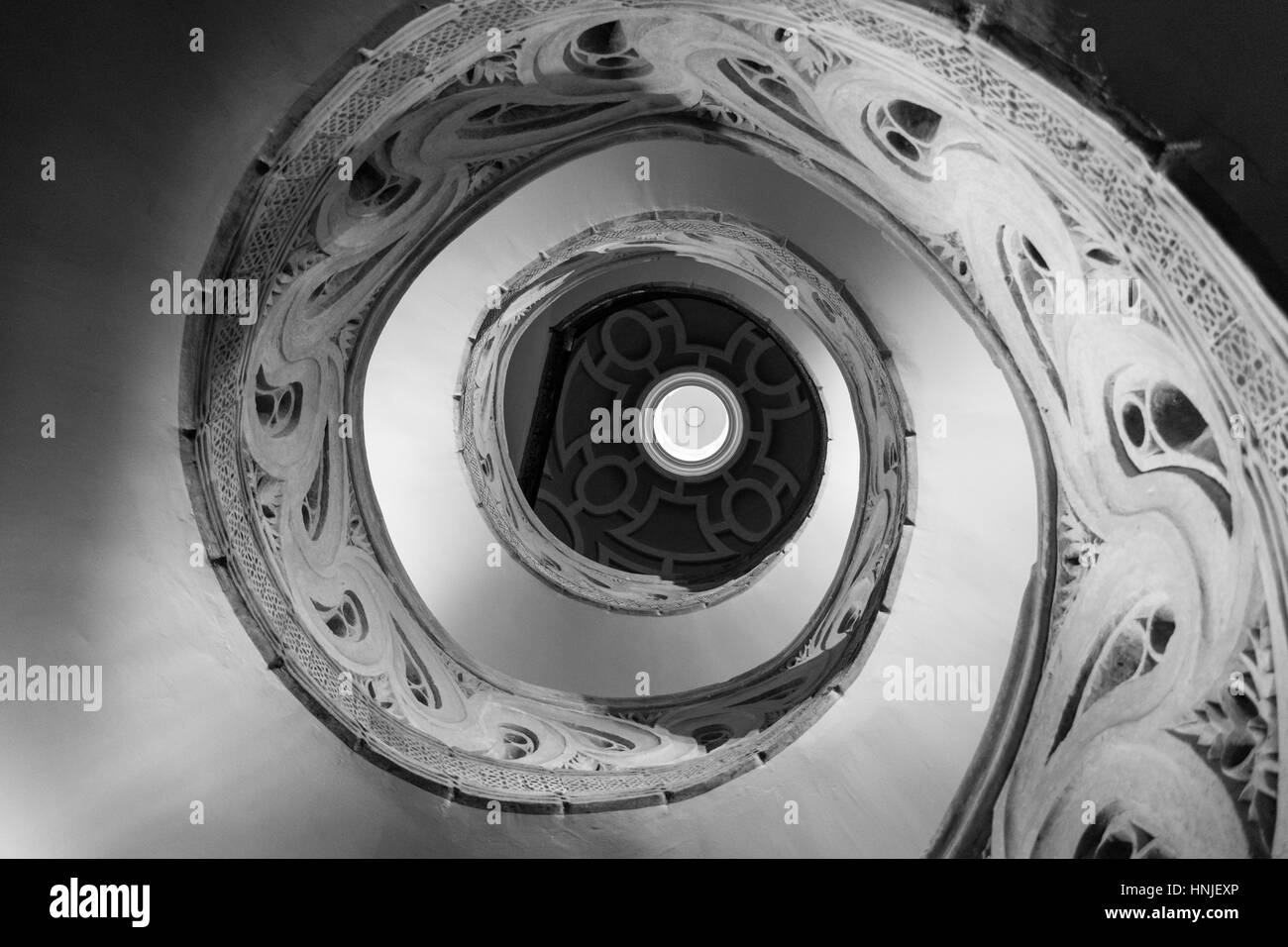 Die gotische Kathedrale von Royal Saint Mary in Pamplona stammt aus dem 15. Jahrhundert Stockfoto